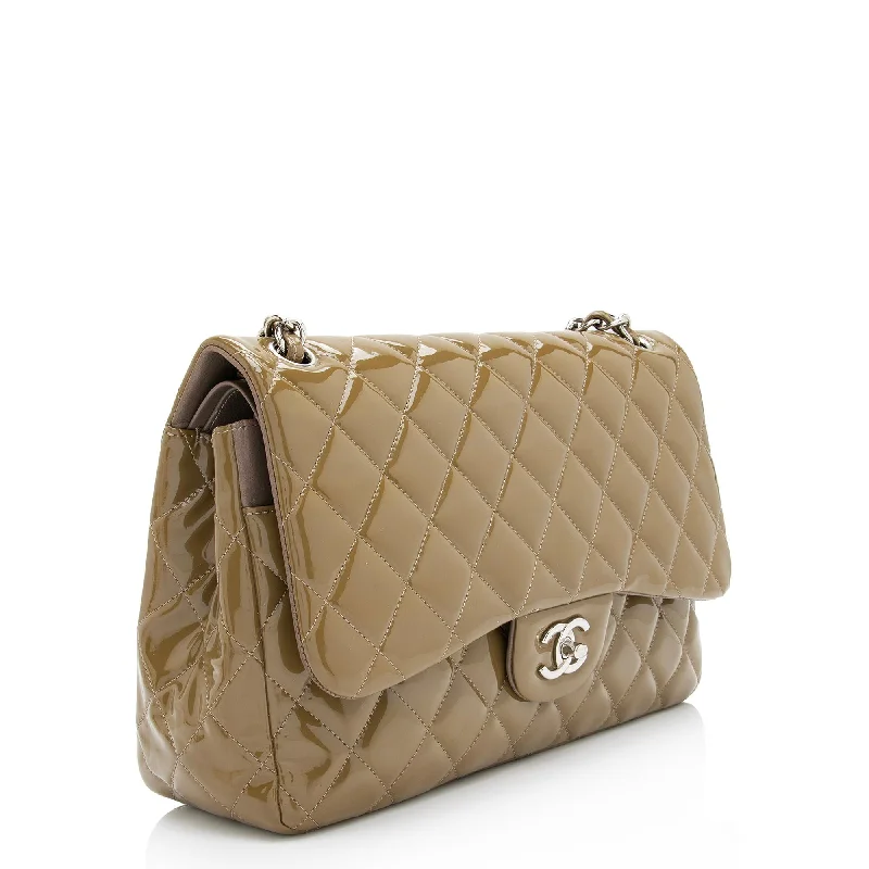 Chanel Limited Edition Handbag for CollectorsChanel Patent Leather Classic Jumbo Double Flap Bag (PkdZxO)