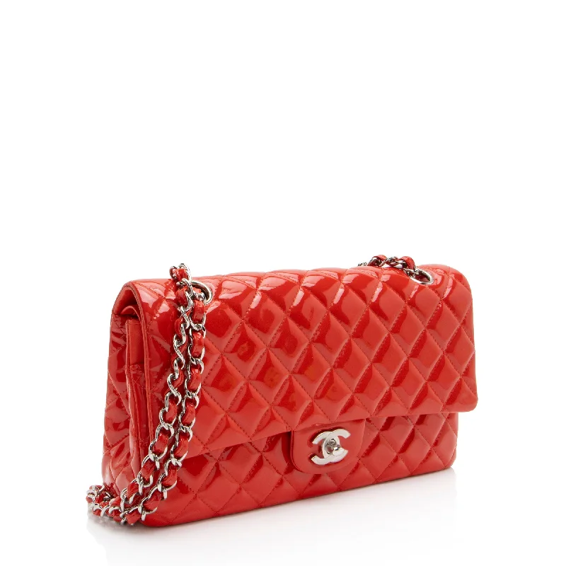 Chanel All - Match Handbag for Versatile StylingChanel Patent Leather Classic Medium Double Flap Bag (N0PJ3H)