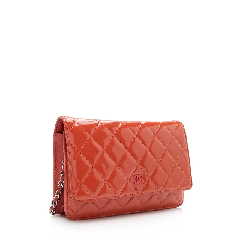 Chanel Colorful Handbag for Spring OutfitsChanel Patent Leather Classic Wallet on Chain Bag (14961)