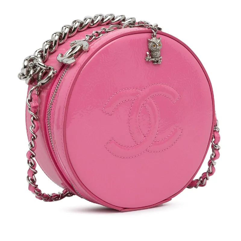 Chanel Small Crossbody Bag for TravelChanel Patent Round As Earth Crossbody Bag (HX6iVO)