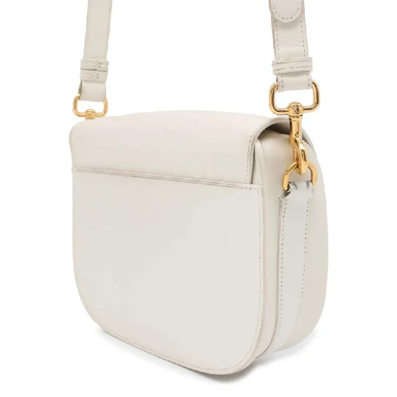 High - fashion Christian Dior bags with a geometric patternDior Bobby Shoulder Bag White M9319UMOL Calf Leather Size Medium