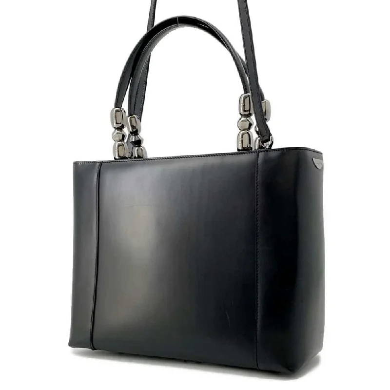 Fashion - forward Christian Dior tote bags for the modern womanDior Marispearl 2wayHandbag Black Leather