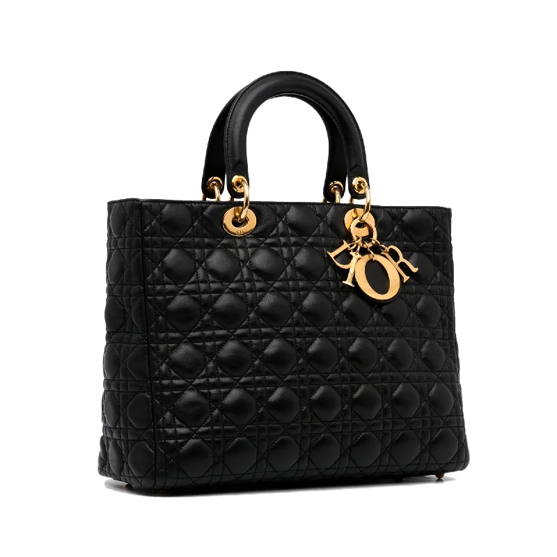 Contemporary Christian Dior handbags with a unique shapeDior Large Cannage Lady Dior (o7kgjy)