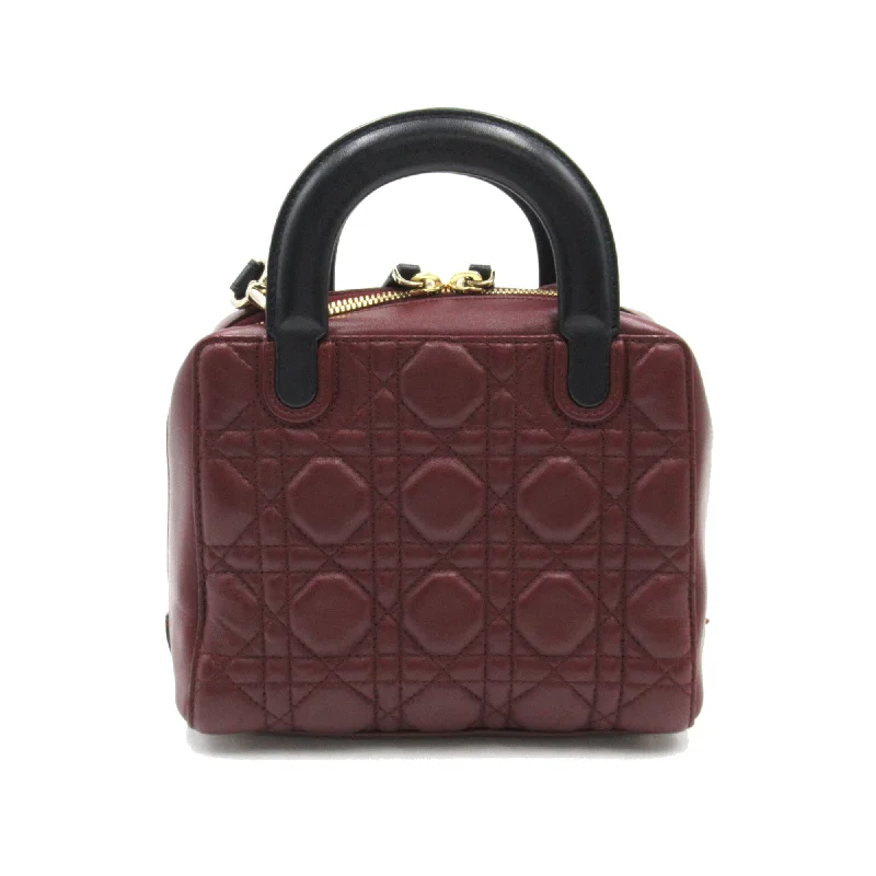 Christian Dior handbags with a removable shoulder strap for versatilityDior Lily Classic Cannage Shoulder Bag Bordeaux system Lambskin [sheep leather] 01-BO-0176