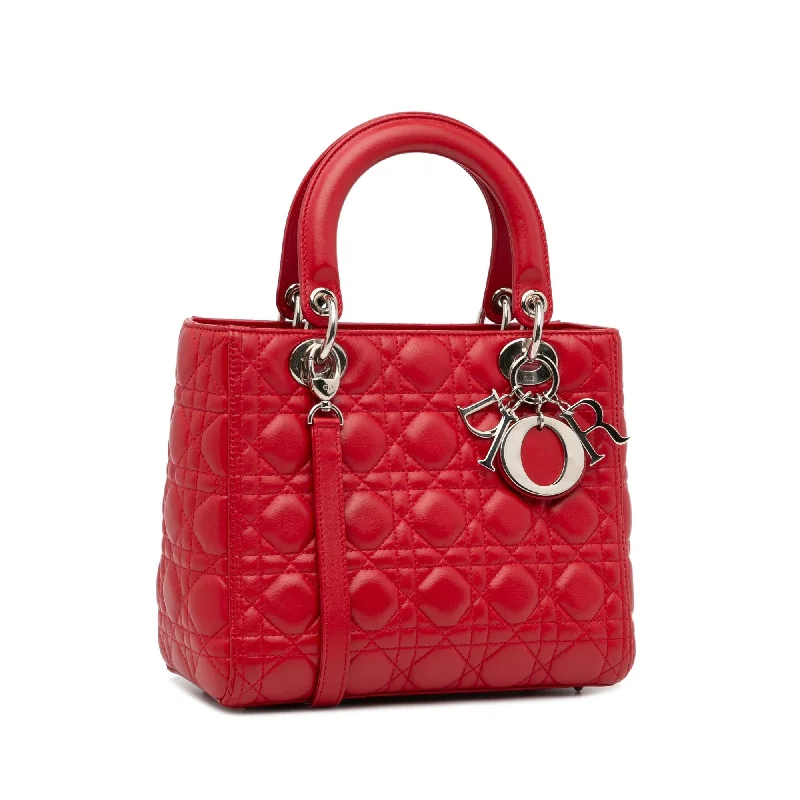 Trendsetting Christian Dior crossbody bags with a colorful strapDior Medium Cannage Lady Dior (BzO1hJ)