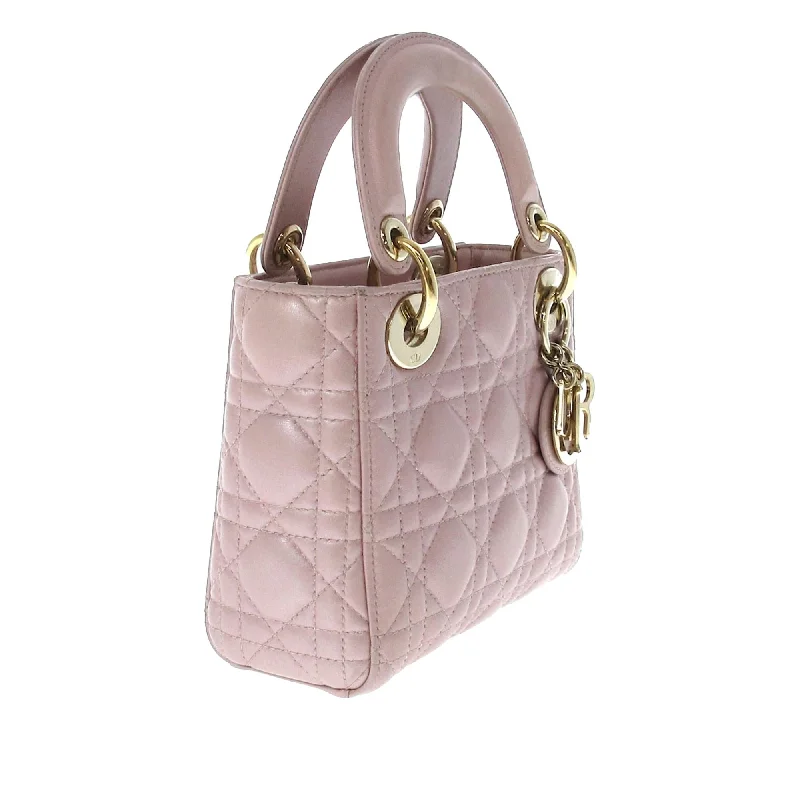 Luxury Christian Dior crossbody bags with a chain - link strapDior Mini Cannage Lady Dior (mD2rDc)