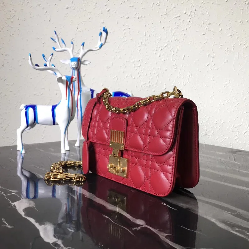 Fashion - forward Christian Dior tote bags for the modern womanDior Small Dioraddict Flap Bag In Red Lambskin