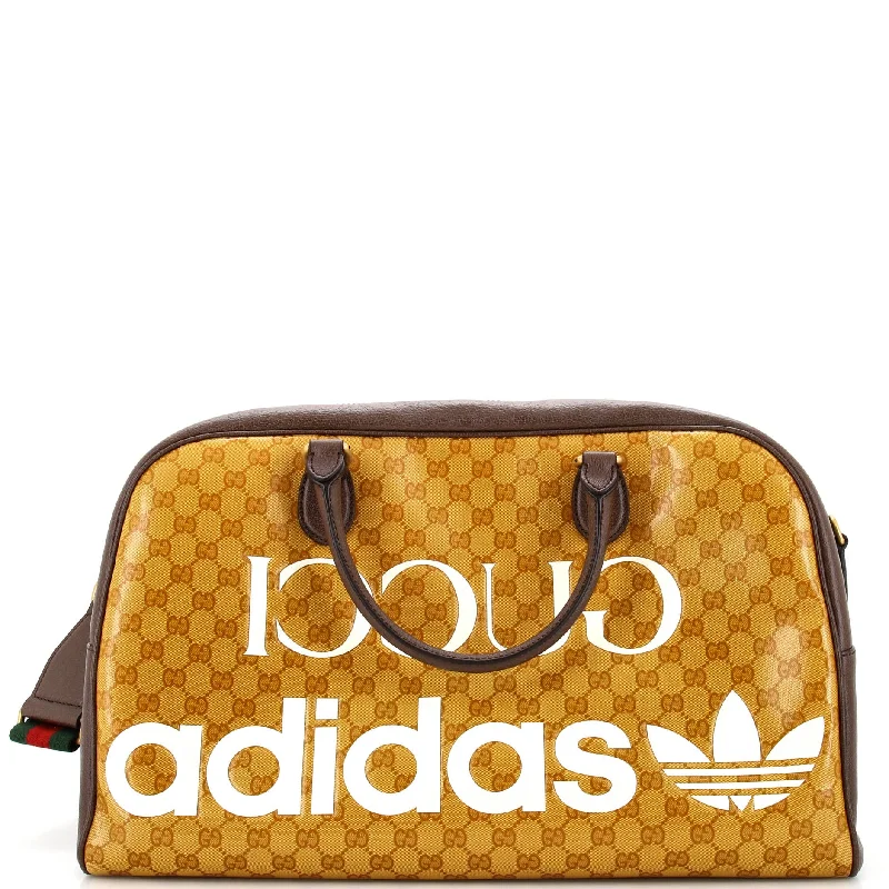 Christian Dior handbags with a detachable mirror for on - the - go touch - upsx adidas Duffle Bag GG Coated Canvas Large