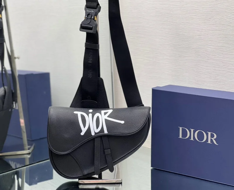 Christian Dior Saddle bags with a distressed leather finishThe Arid Bag Shop --DIOR Bags 139